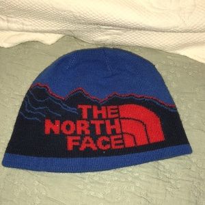 The North Face reversible baby boy hat